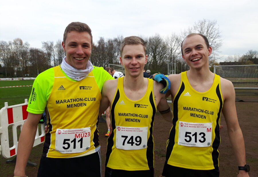 Johannes Franke wird Westfalenmeister im Crosslaufen bei den Junioren MU23