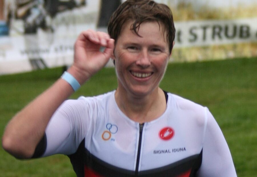 Nadine Truppat und Beate Pelani beim Powerman in Zofingen