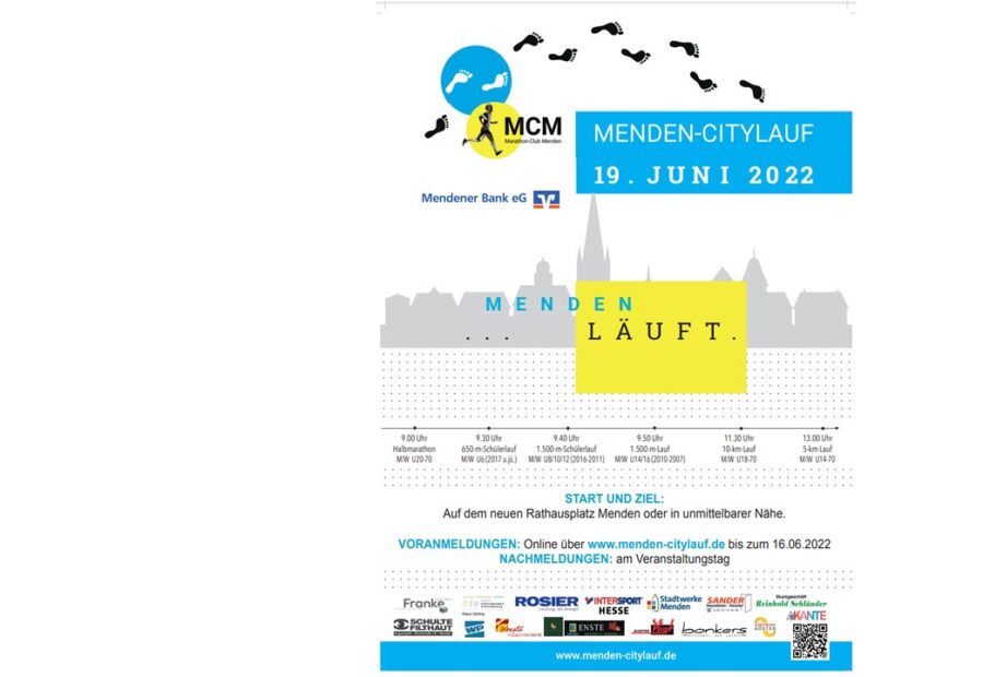 6. Menden Citylauf – Unser sportliches Event in Mendens Innenstadt