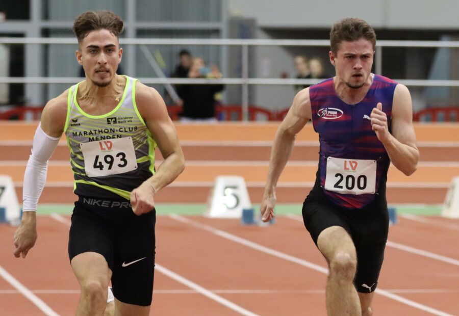 Alexandros Markou wird NRW Vize-Meister über 200m und überzeugt mit neuer Bestzeit über 60m