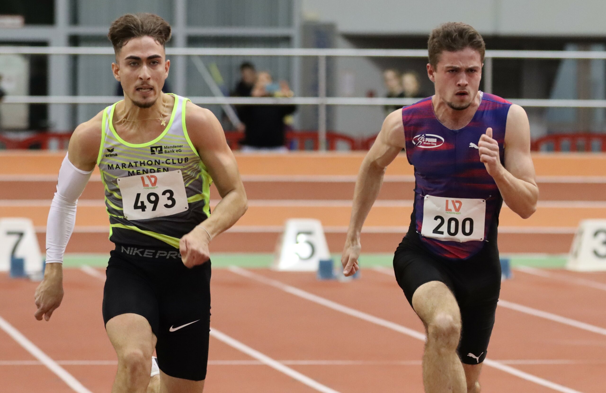 Alexandros Markou wird NRW Vize-Meister über 200m und überzeugt mit neuer Bestzeit über 60m
