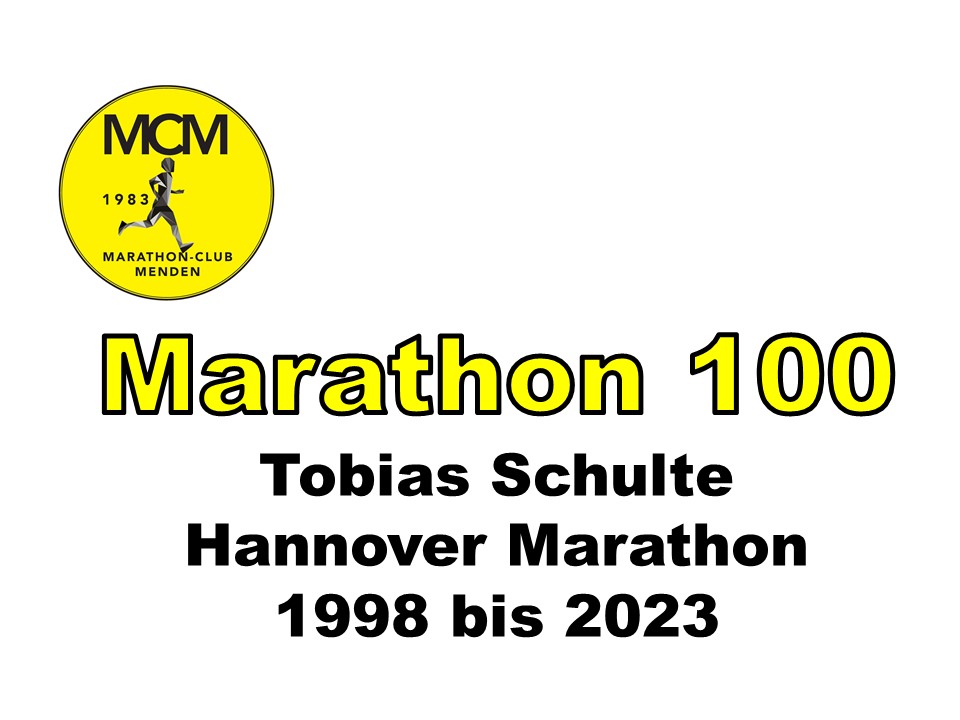 Marathon 100 – MCM Urgestein Tobias Schulte läuft am Wochenende in den erlesenen Club