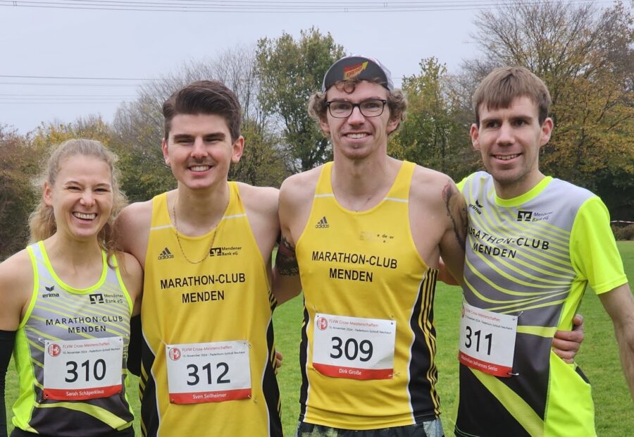 Westfälische Crosslaufmeisterschaften gutes Pflaster für den Marathon-Club Menden