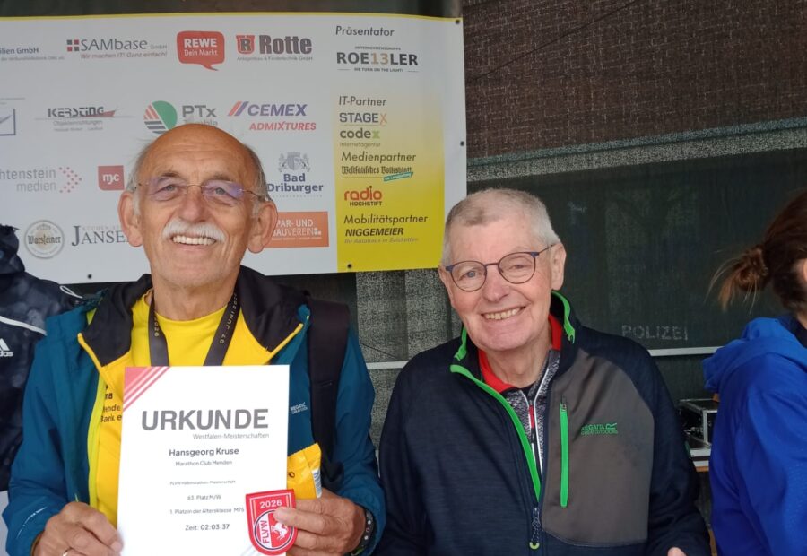 Zwei Westfalenmeistertitel bei den Halbmarathon-Meisterschaften